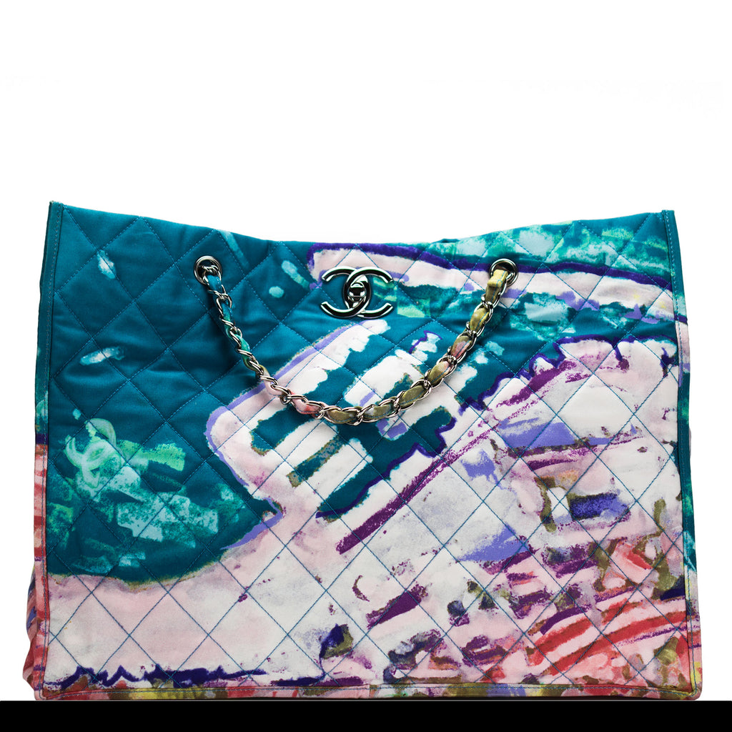 Chanel Multicolor Quilted Fabric Timeless Tote at 1stDibs  chanel  multicolor quilted bag, chanel multicolor tote bag, chanel quilted fabric  bag