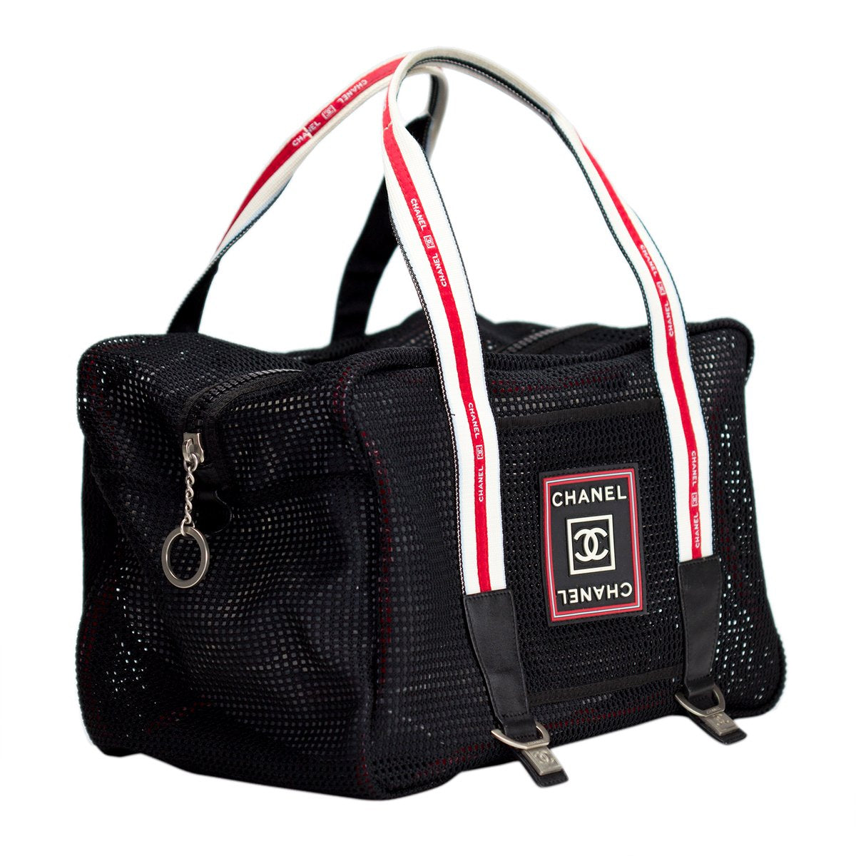 Chanel Sport Line Duffle Bag Nylon and Mesh Large Black 4684636