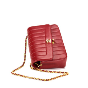 Diana Quilted Lambskin Leather Single Flap Chain