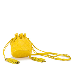 chanel yellow mini bags