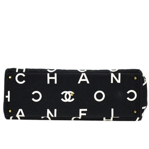 Chanel Vintage Logo Letters Rare Tote