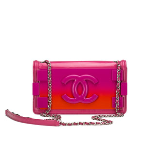 Chanel Lego Hot Pink Patent Brick Ombre Patent Flap – House of Carver