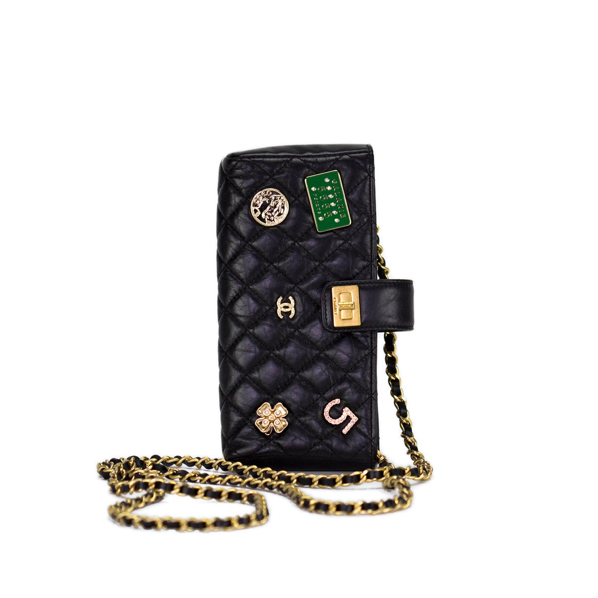 Chanel Lambskin Chain Around Phone Holder Bag