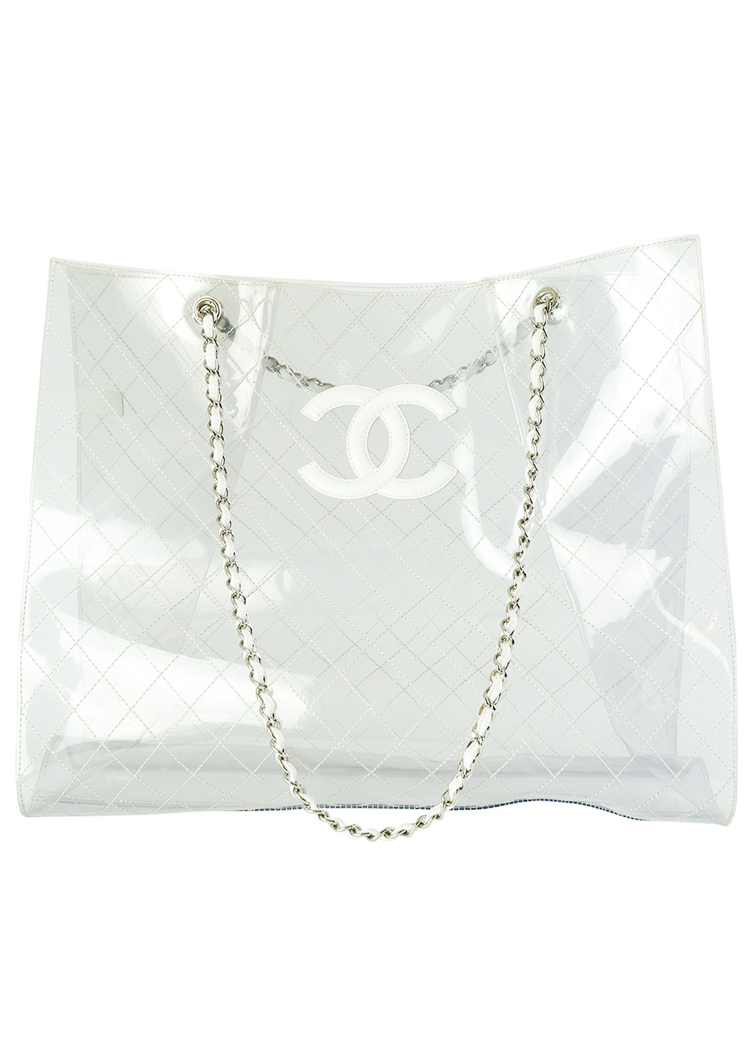 Authentic Chanel Sand By The Sea Transparent Medium Flap Bag Luxury Bags   Wallets on Carousell