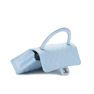 Chanel Light Blue Quilted Caviar Small Classic Double Flap Silver Hardware  Available For Immediate Sale At Sothebys