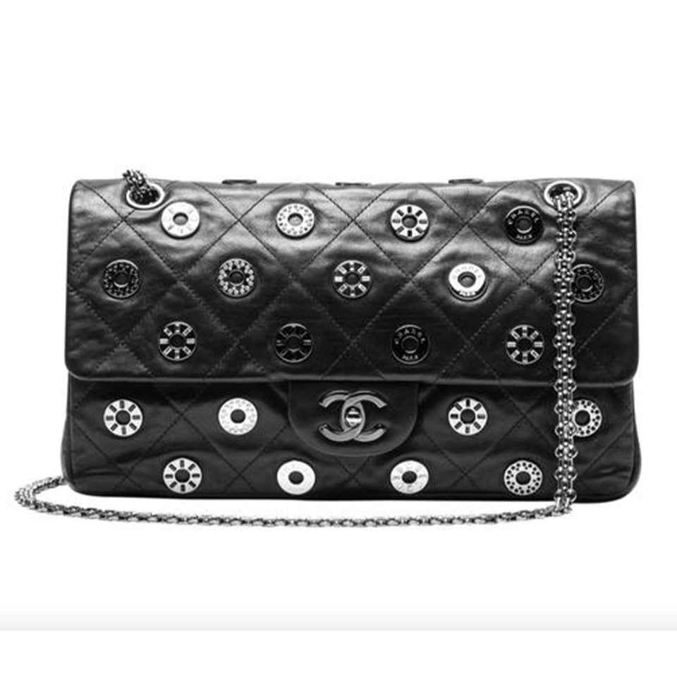 Chanel Classic Flap 2.55 Reissue Runway Rare Swarovski Lucky – House of Carver