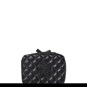 Chanel Classic Vintage Caviar CC Black Diamond Quilted Timeless Clutch