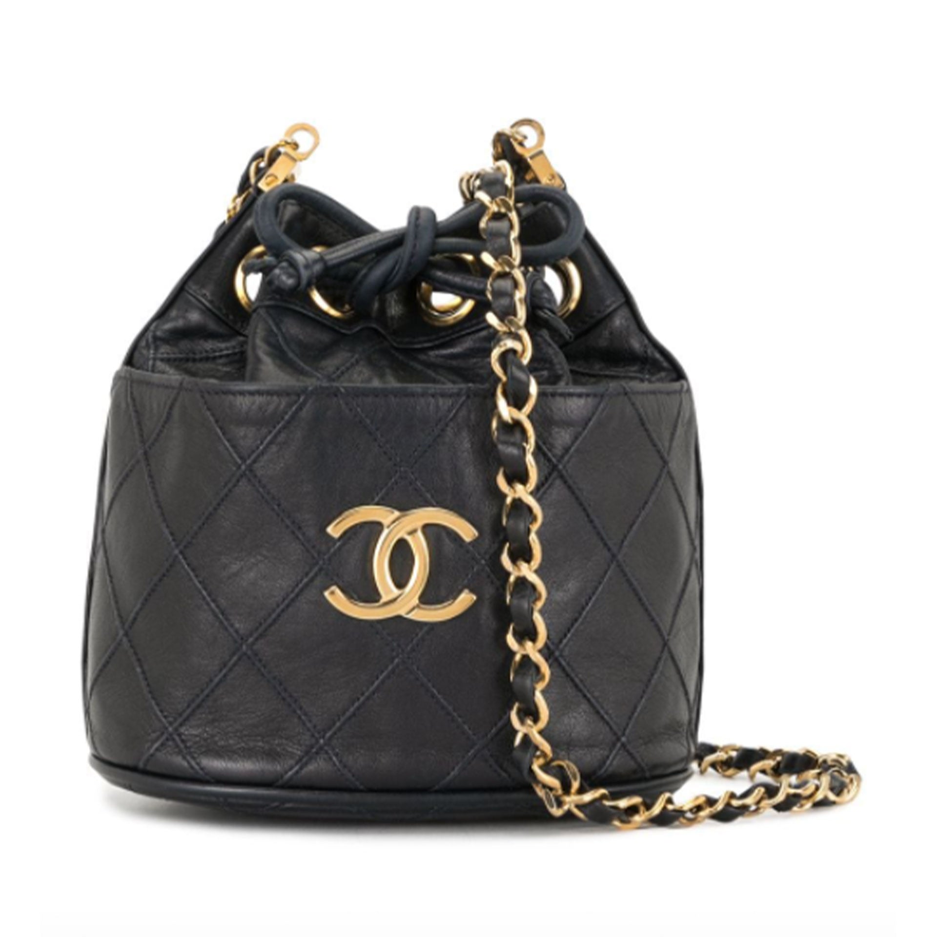 Chanel Vintage Mini Drawstring Bucket Bag
