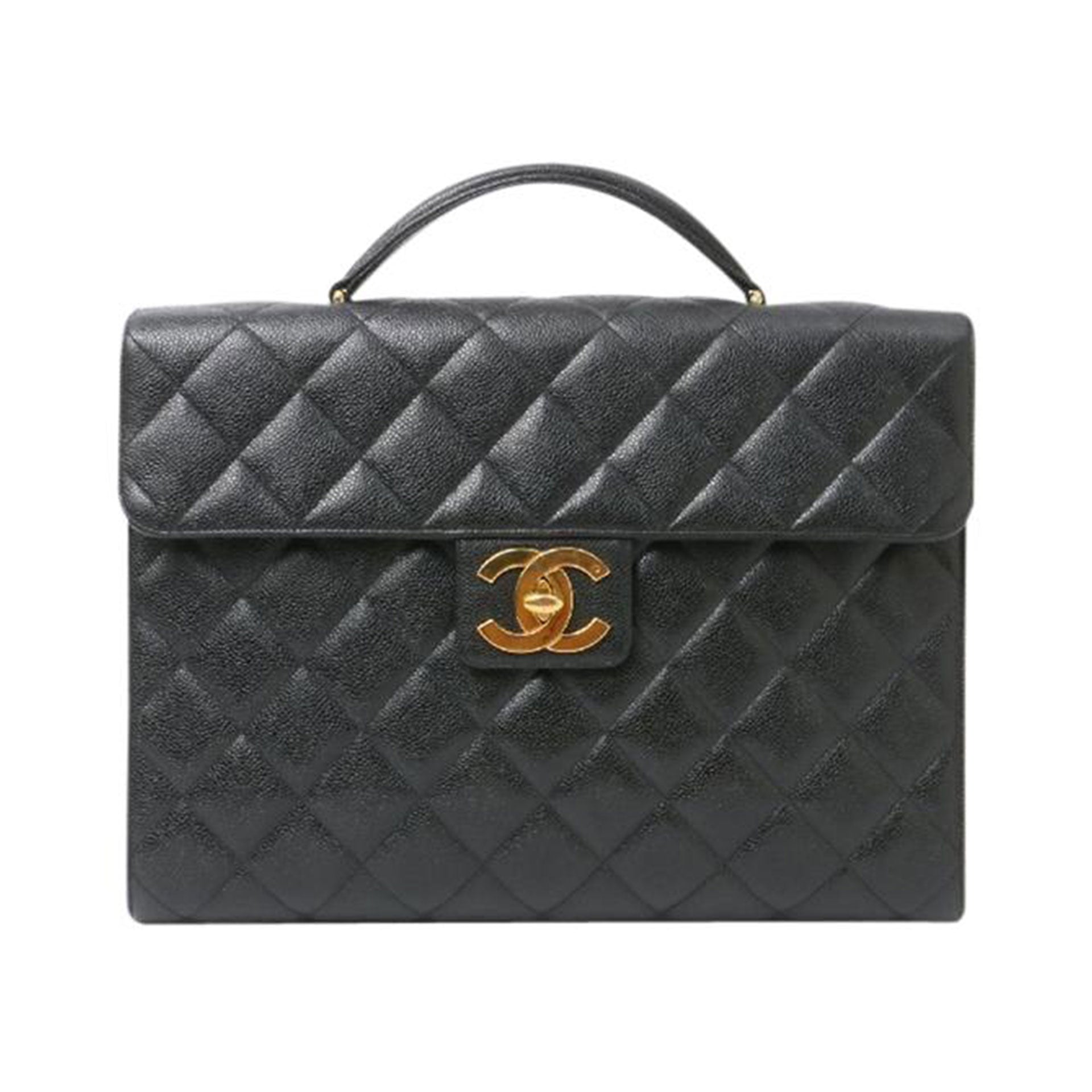 Chanel Classic Flap Portfolio Caviar Briefcase – House of Carver