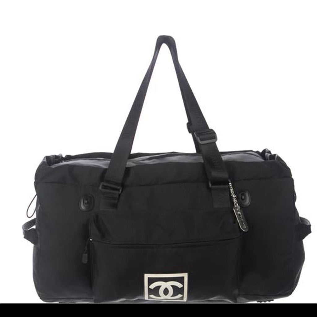 Chanel Cc Sport Line Black Duffle Bag