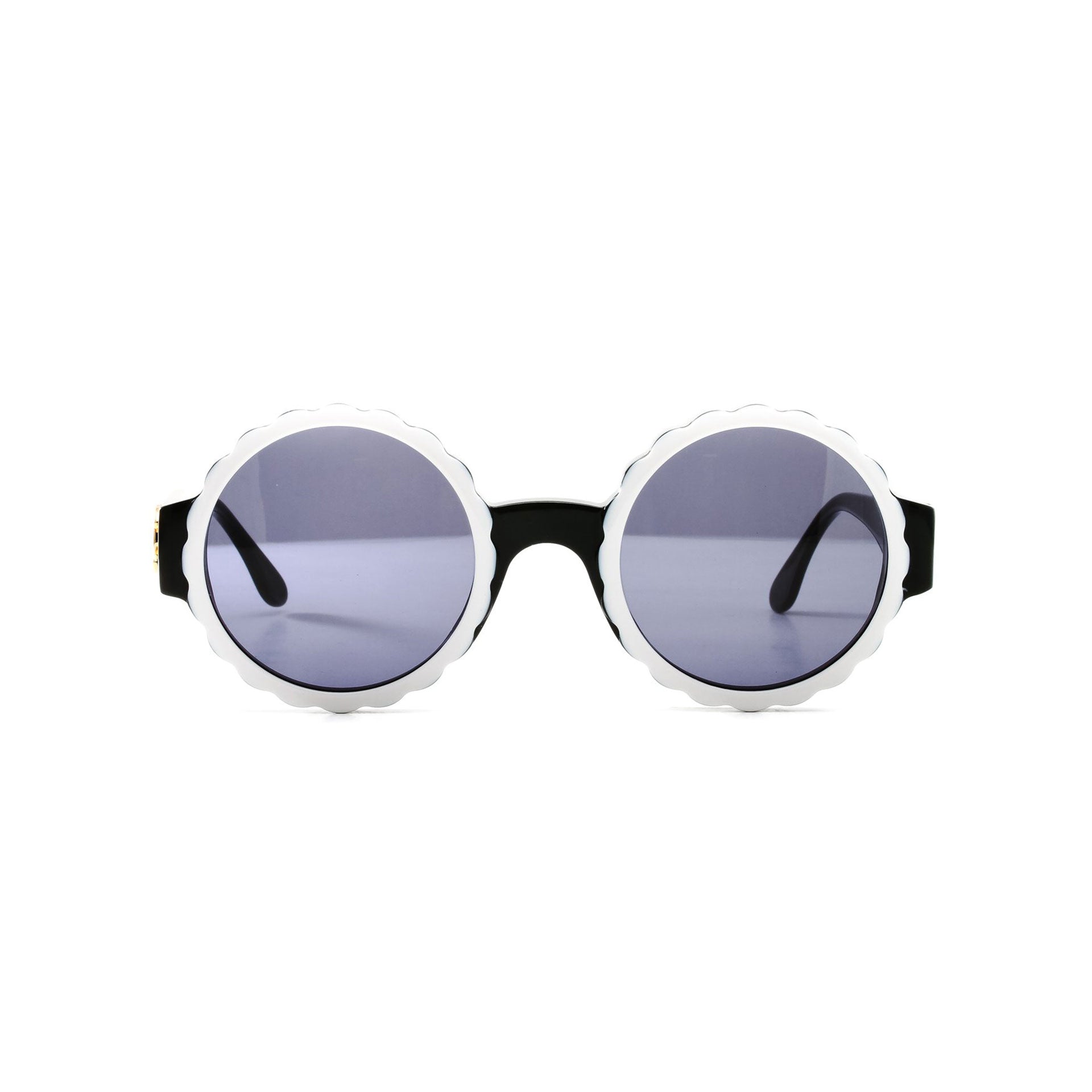 The Vintage Trap Pre-loved 90s Chanel Fl99 Round-frame Acetate