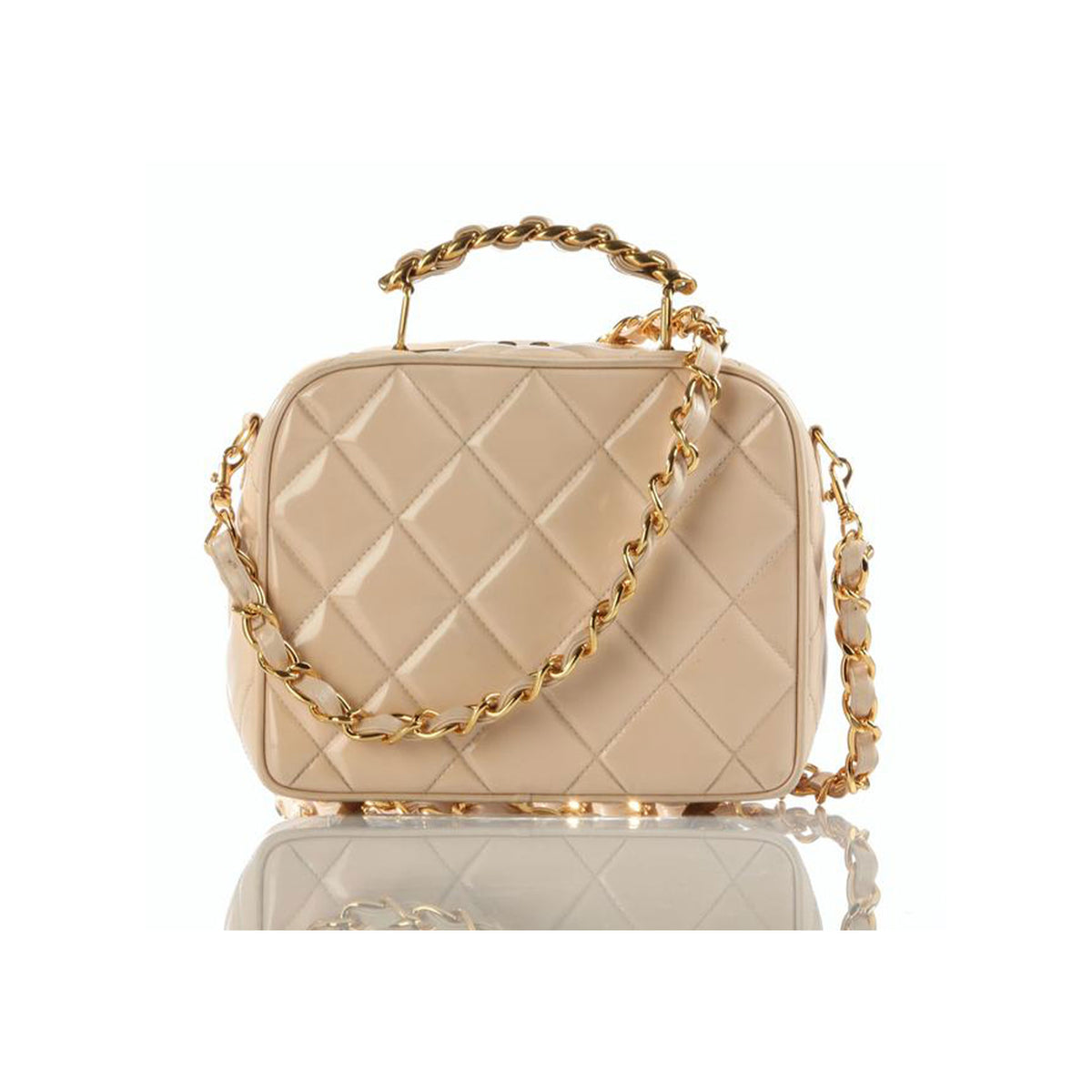 CHANEL Camera Bag in Camel Quilted Leather