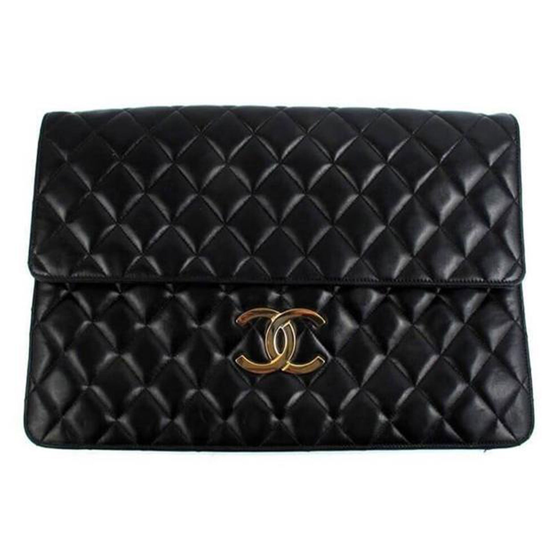 $3300 Chanel Classic In the Business Maxi Jumbo Flap in Red Calfksin  Leather Shoulder Bag Purse - Lust4Labels