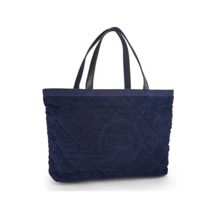 CHANEL, Bags, Chanel Shopping Xl Timeless Beach Yacht Boating Detail Navy  Canvas Nylon Tote