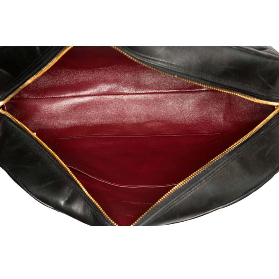 CHANEL Vintage Logo Bowler Bag Quilted Lambskin Black | 3D model