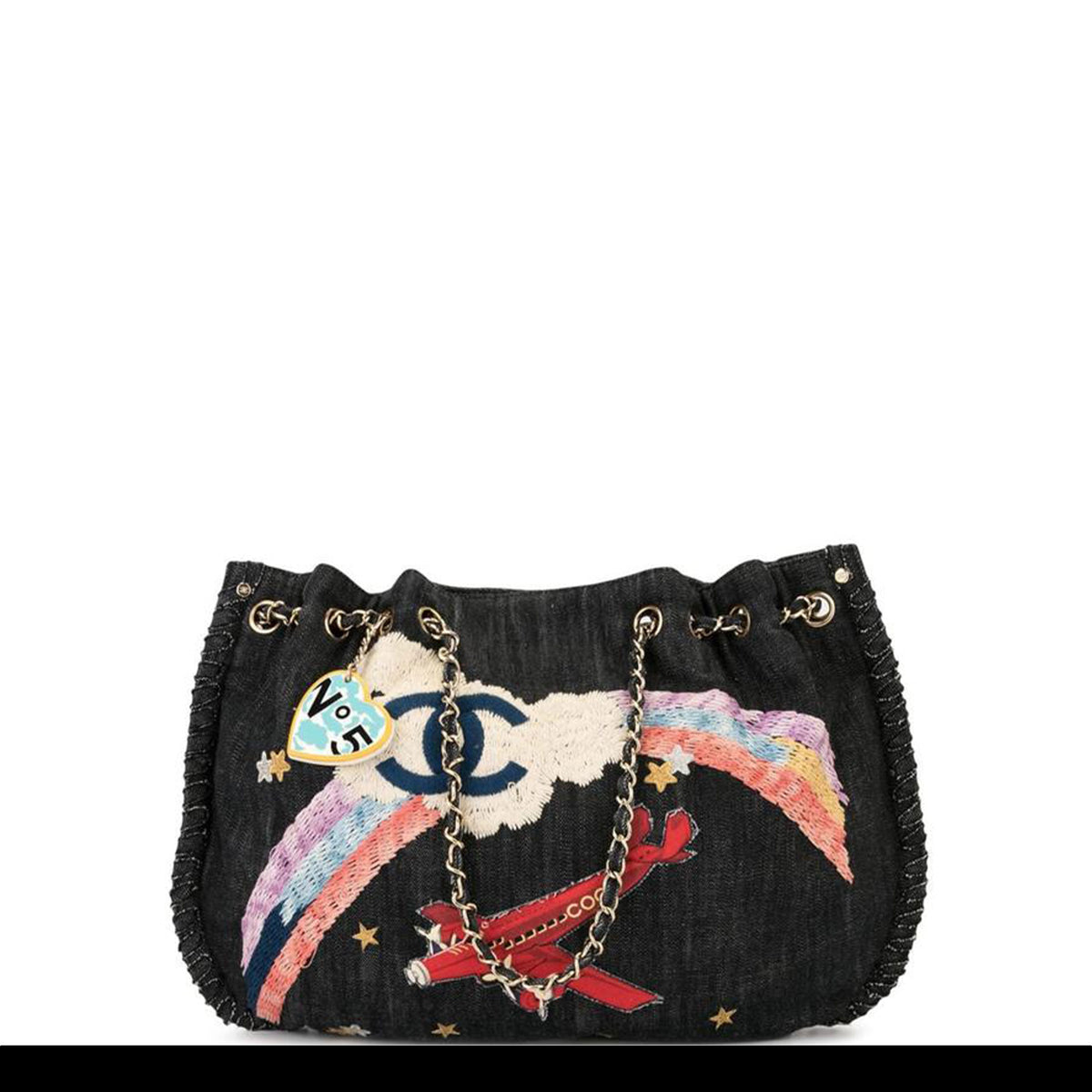 Chanel Rare Denim Airplane Mixed Media Tote – House of Carver
