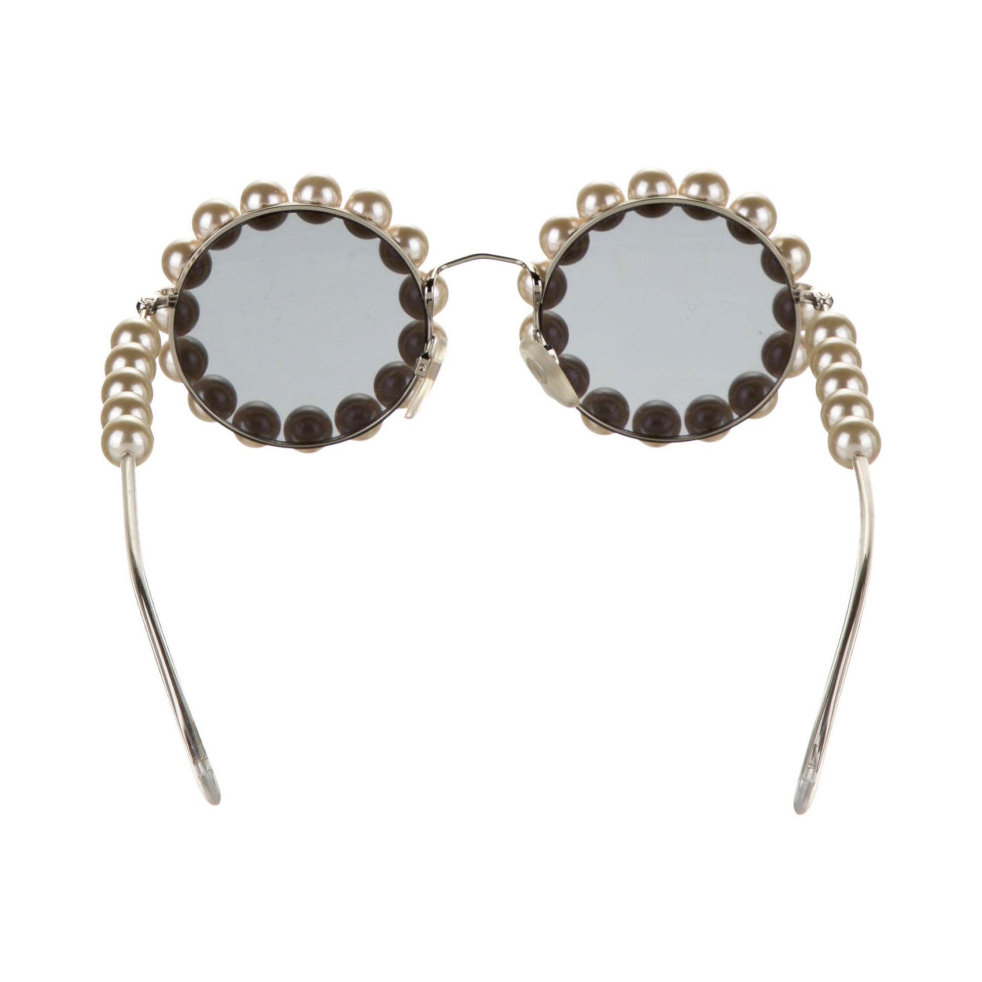 Chanel Pink Round Faux Pearl Embellished Sunglasses – TBC Consignment