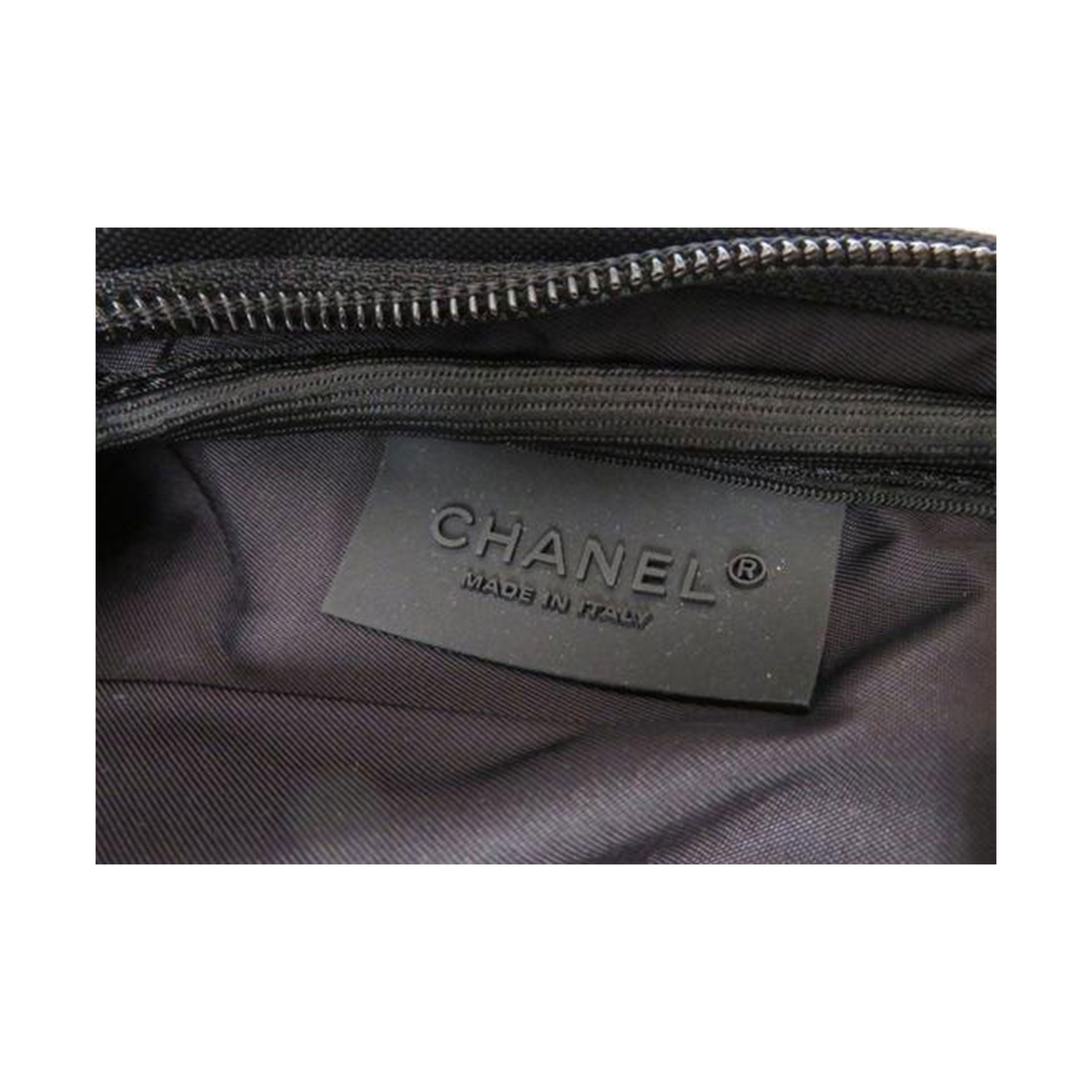 CHANEL Tennis Racquet and Nylon Quilted Cover Black 1261556