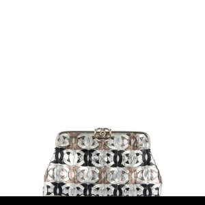 Chanel Laser Etched Multi CC Limited Edition Metallic Silver