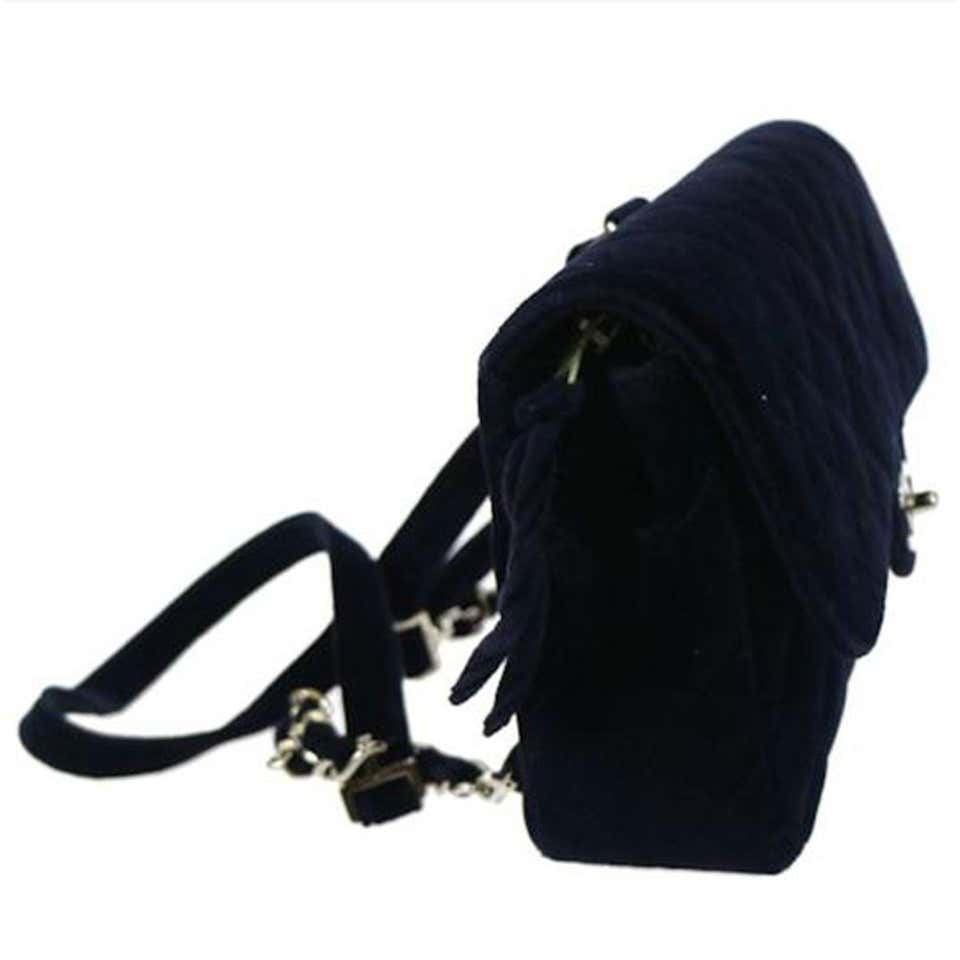 Chanel Vintage 90's Diamond Quilted Navy Blue Velvet Backpack – House of  Carver