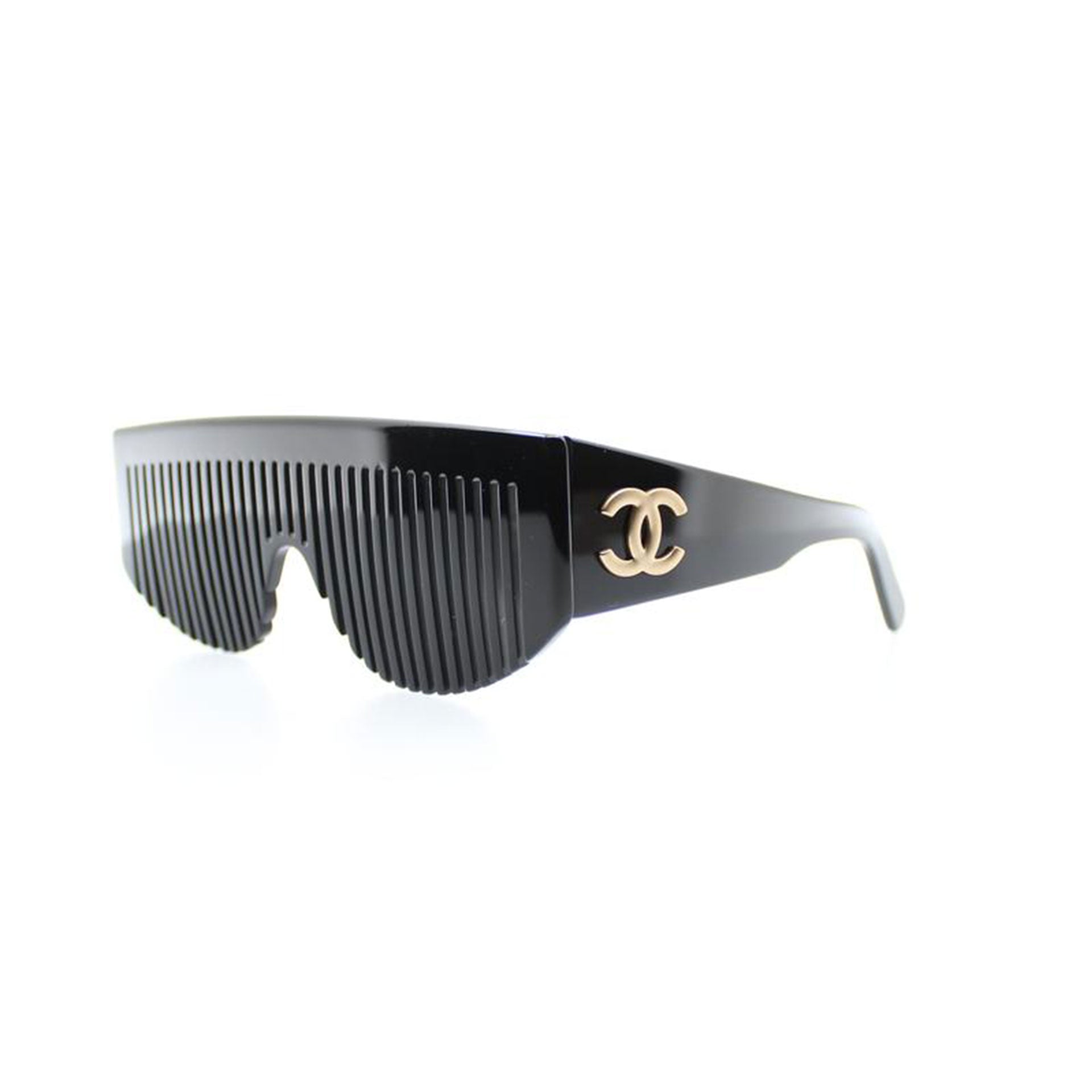CHANEL Tweed CC Sunglasses 5241 Black 132280
