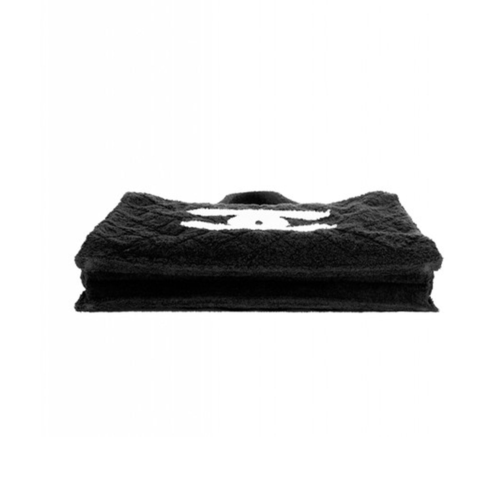 Chanel Timeless CC Towel Black Terry Cloth Beach Bag