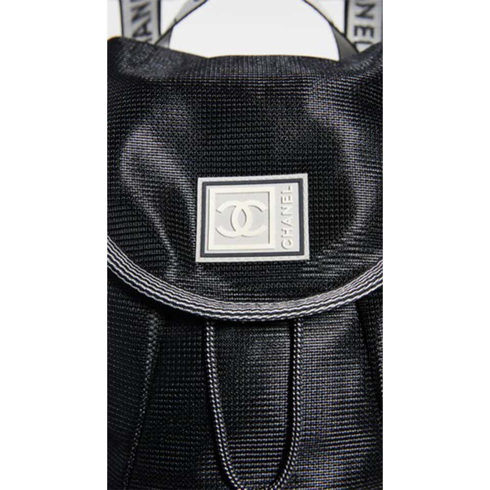 Chanel Vintage Rare Mini Mesh Sport Gym Black Microfiber Nylon Backpac –  House of Carver