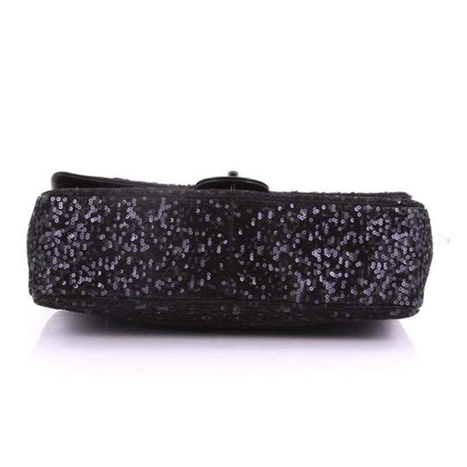 CHANEL Sequin Jumbo Flap Bag in Black - More Than You Can Imagine