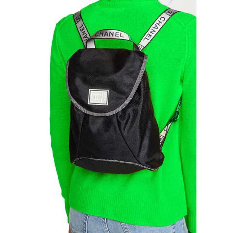 Y2K Chanel Nylon Travel Backpack Mini Bookbag – Mint Market