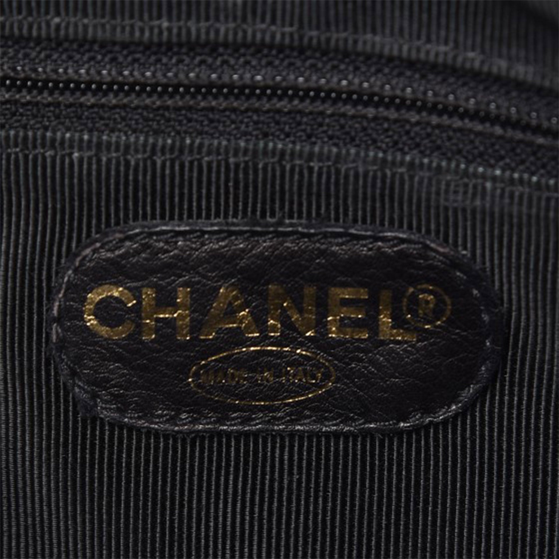 Chanel Vintage Black Caviar Triple CC Tote