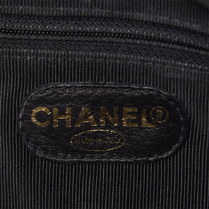 Chanel Vintage Black Caviar Triple CC Tote