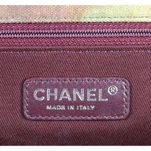 Chanel Graffiti Washed Toile Large On The Pavements Khaki Multicolor Messenger Bag