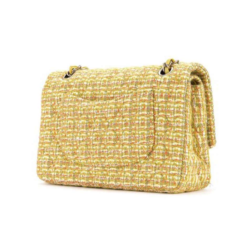 Chanel Classic Flap 2.55 Reissue Fall 2014 Yellow Tweed Shoulder