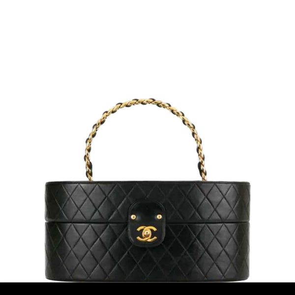 Chanel Vintage Quilted Leather Vanity Case