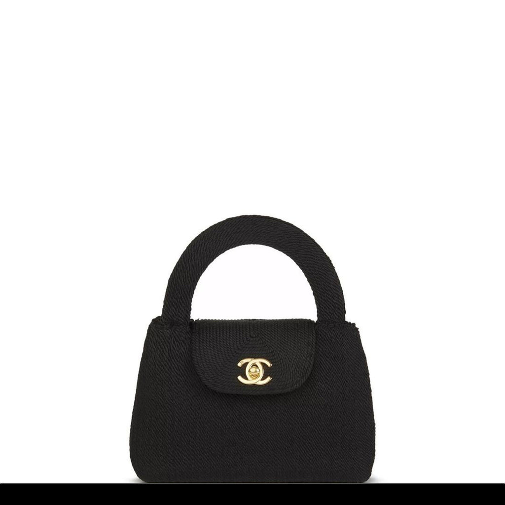 Chanel Vintage 2001 Caviar Diamond Quilted Satchel Classic Top Handle Flap  Bag