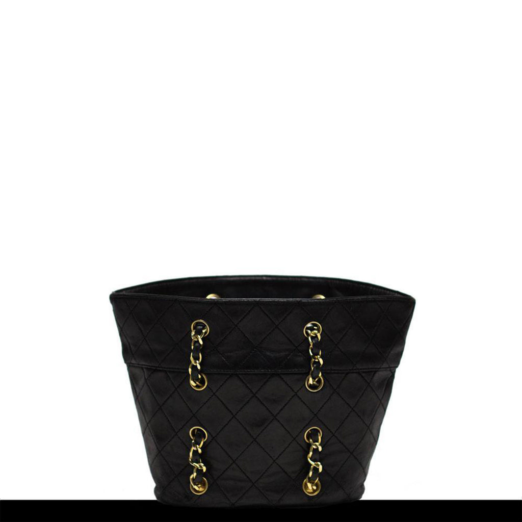 Chanel Interwoven Chain Bucket Tote