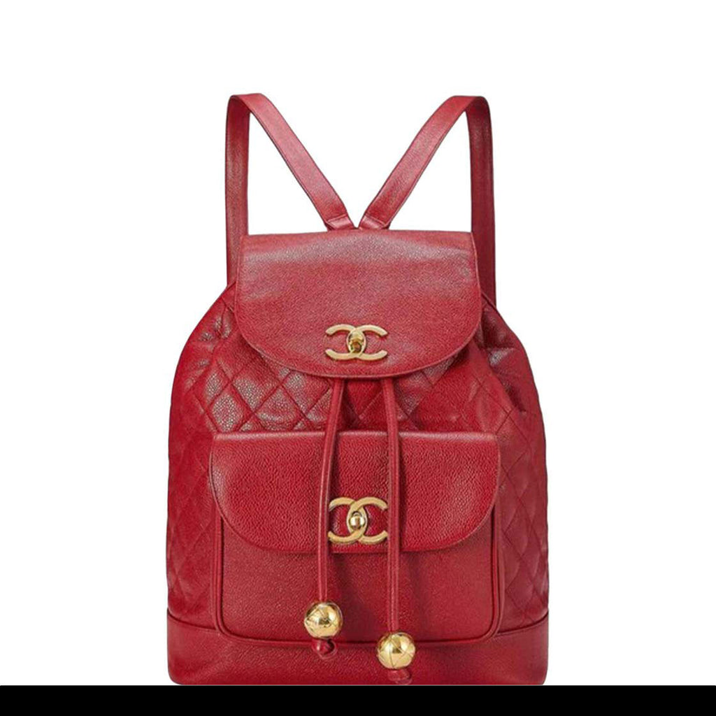 Chanel Classic Quilted Lambskin Double Flap Jumbo Bag in Fuchsia