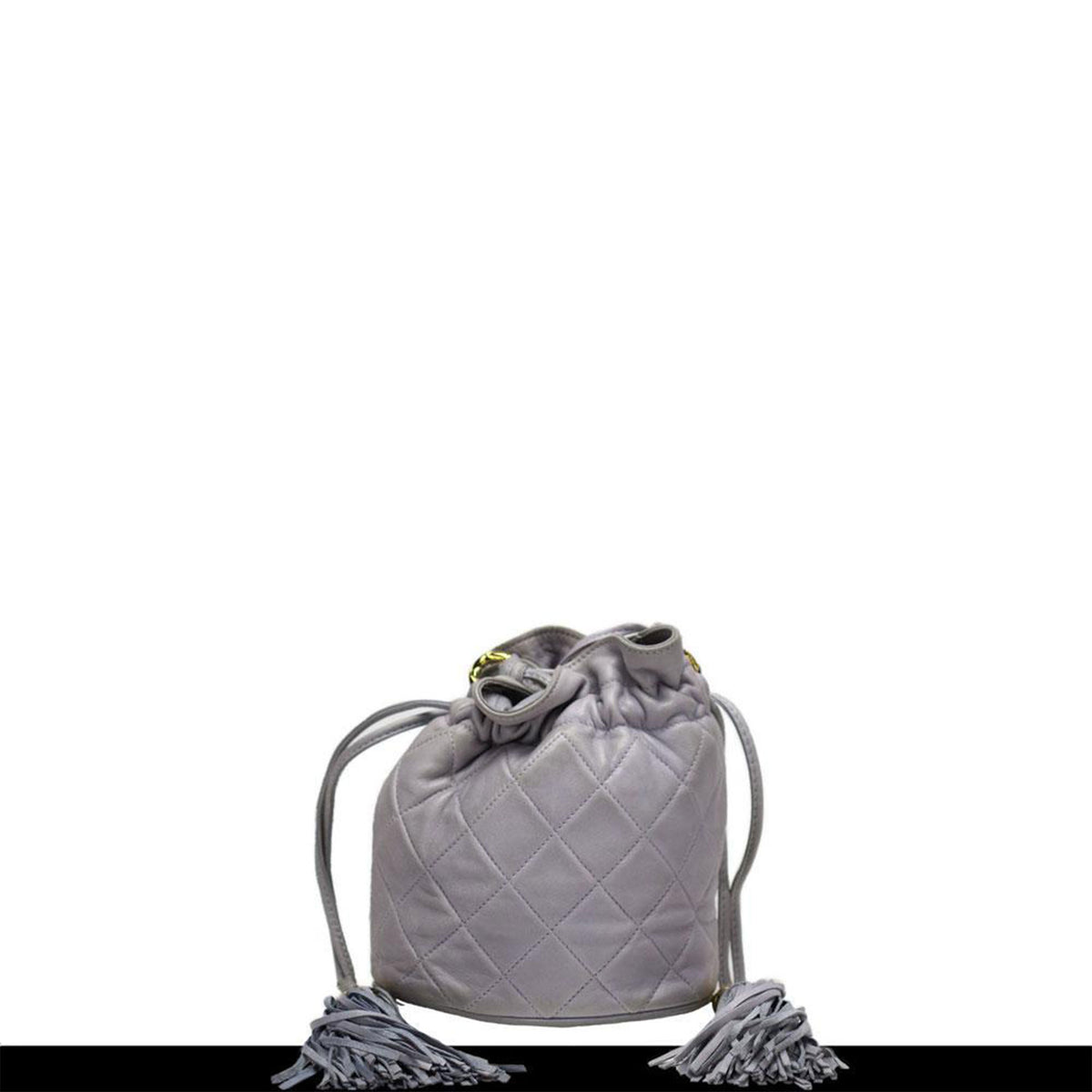 Chanel Periwinkle Lamb Skin Mini Drawstring Tote Bag – House of Carver