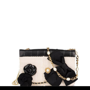 Chanel CC Gold PVC Pearl VIP Gift Bag at 1stDibs