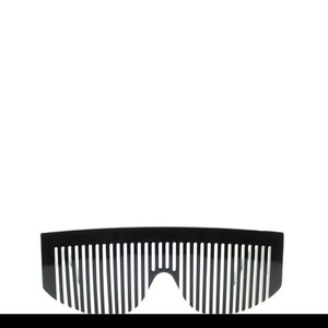 Chanel Vintage Black Comb Sunglasses