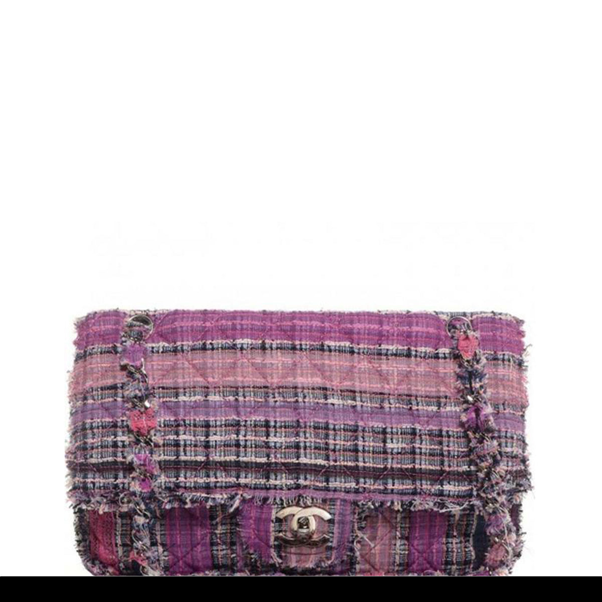 Chanel Classic Flap Fringe Jumbo Rare Limited Edition Pink & Purple Mu –  House of Carver