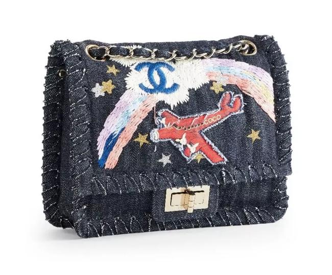 Used Blue Chanel Authentic Blue Tweed St Tropez Flap Bag 2011 Cruise  Collection Houston,TX