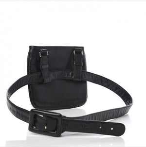 Chanel 90's Vintage Belt Waist Lambskin Leather Fanny Pack