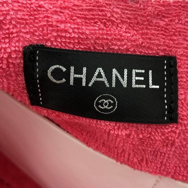 Chanel Cc Beach Medium Pink Terry Cloth Tote