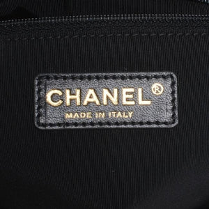 Chanel Classic Chain Me Around Single Flap Jumbo Maxi Cc Logo Ghw Black Calfskin Shoulder Bag