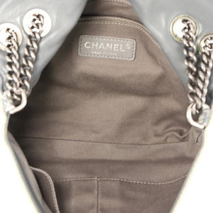 Chanel Classic Flap Graffiti Boy Art School Oh My Khaki Canvas Shoulder Bag