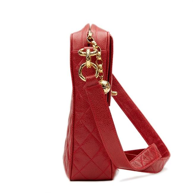 Chanel Vintage Red Lizard Envelope Cross Body Flap Bag with Gold Hardware  For Sale at 1stDibs