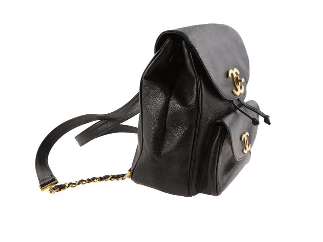 Leather backpack Chanel Black in Leather - 28231383