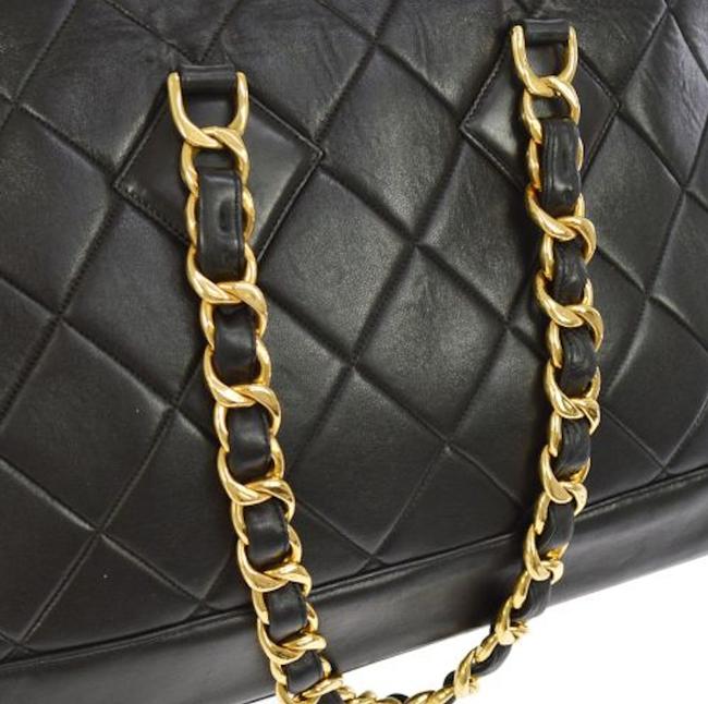 Chanel Shopping XL Quilted Jumbo Vintage 90's Runway Tote Black