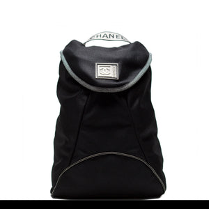 Chanel Microfiber Logo Backpack